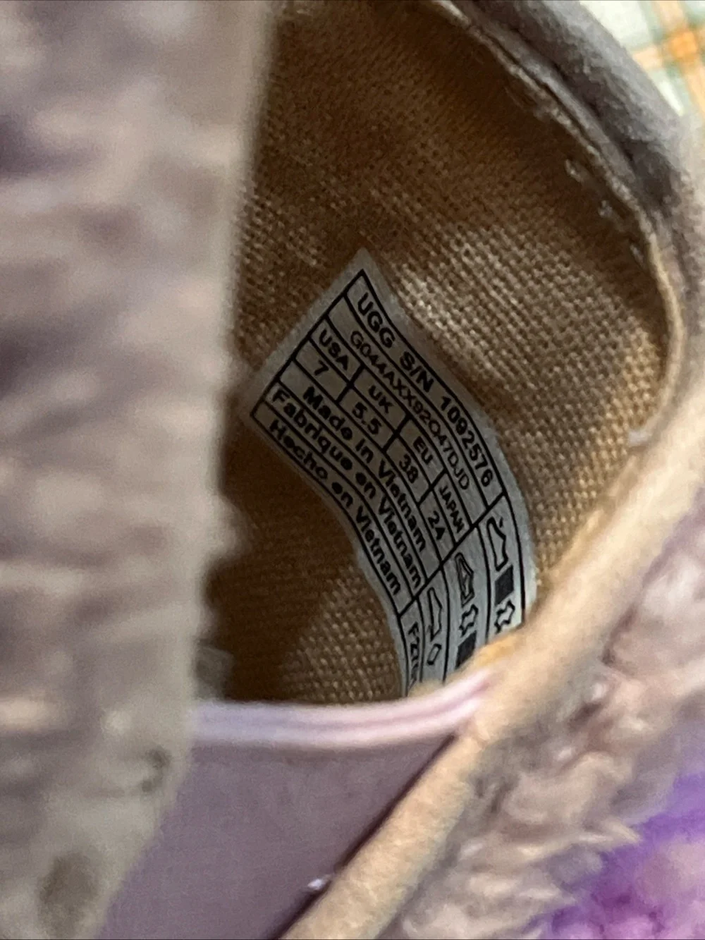 UGG Lavender Pom Pom Slip-On Sneakers with Pastel Pom Accents